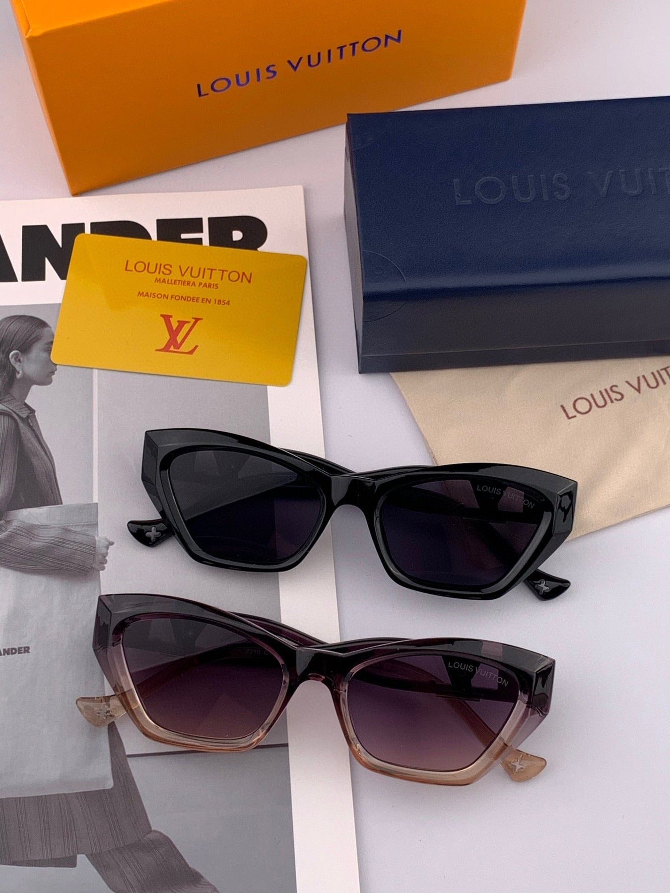 CAT EYE SUNGLASSES L0231 IN ACETATE