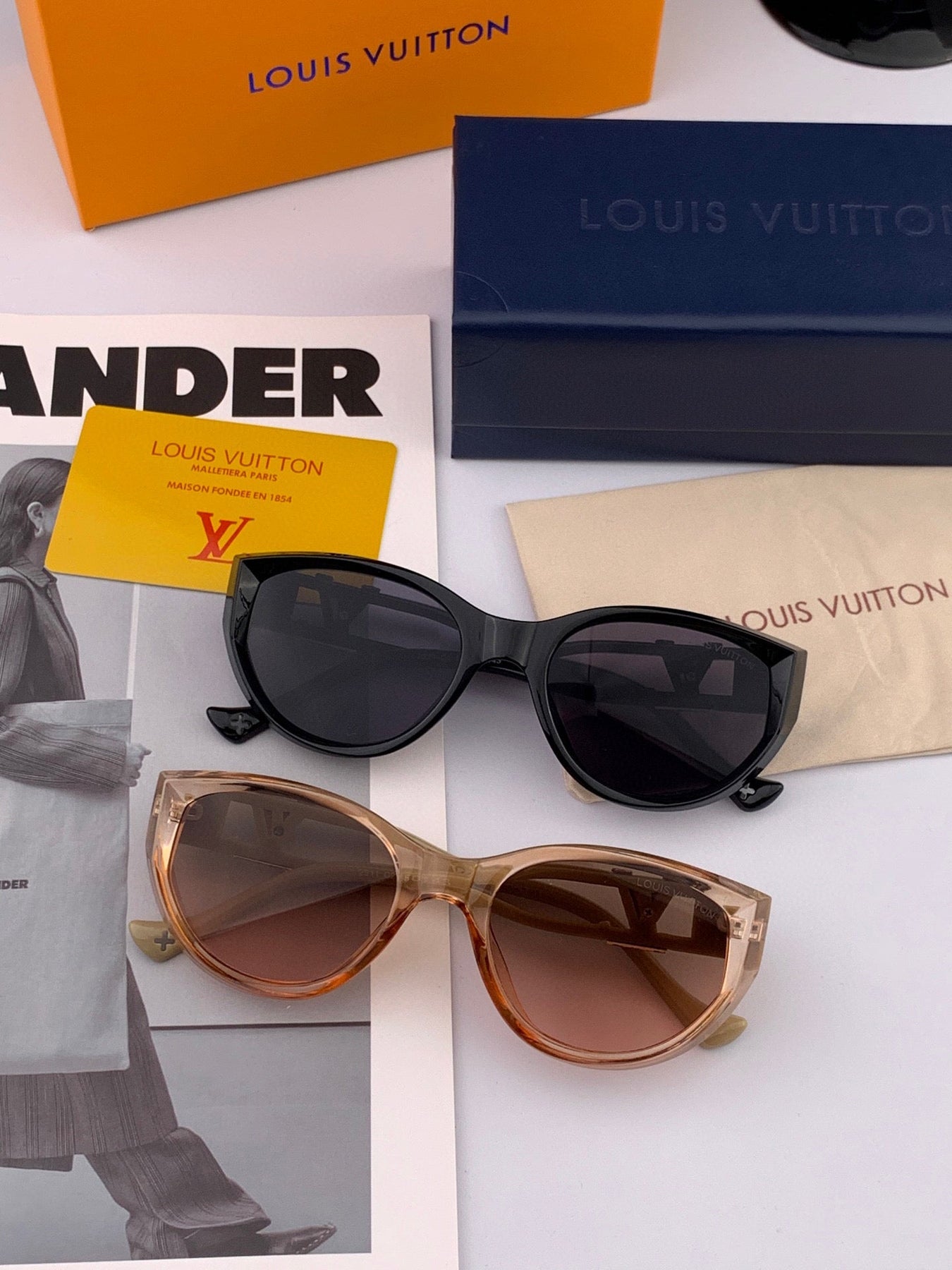 CAT EYE SUNGLASSES L1231 IN ACETATE