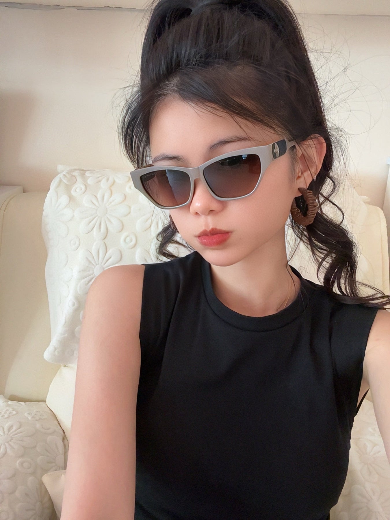 CAT EYE SUNGLASSES L6220 IN ACETATE