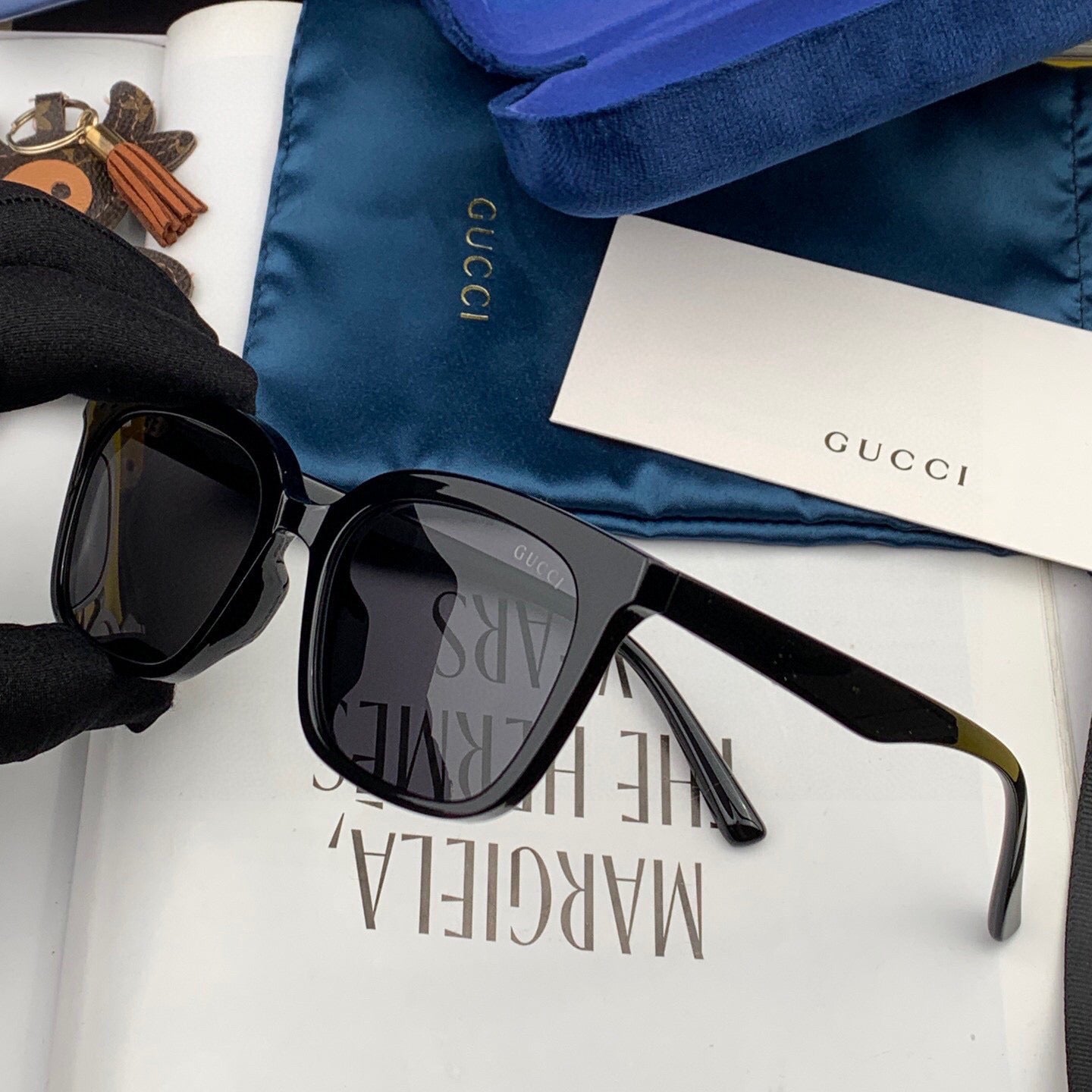 RECTANGULAR FRAME SUNGLASSES G6290 IN ACETATE