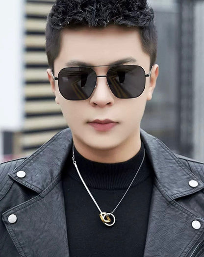 CAT EYE SUNGLASSES L1805 IN METAL GREY LENSES