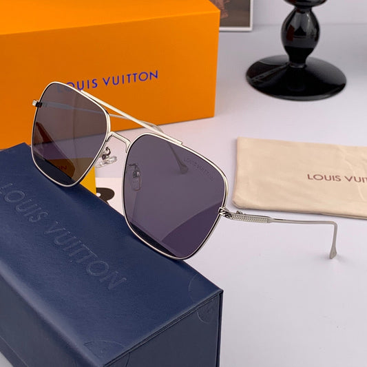 CAT EYE SUNGLASSES L1805 IN METAL GREY LENSES