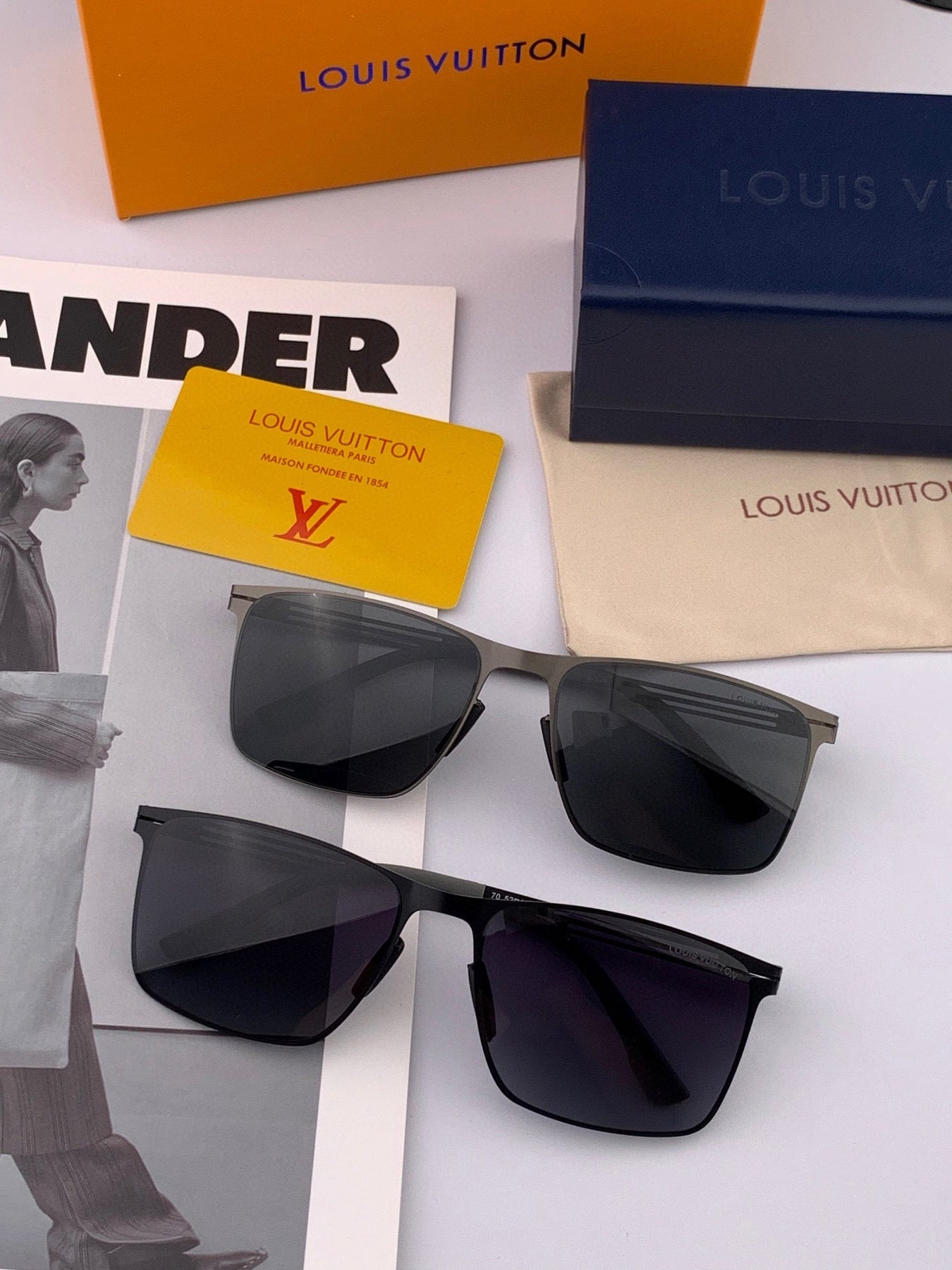 RECTANGULAR SUNGLASSES L169 IN METAL