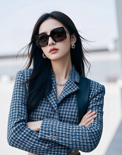 LARGE SQUARE SUNGLASS L6250 IN ACETATE