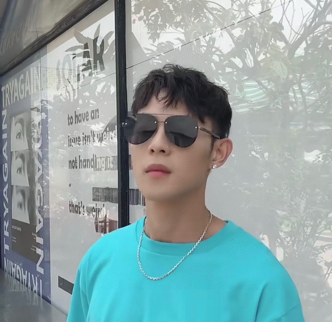 PILOT SUNGLASSES L780664 IN METAL BLACK LENSES