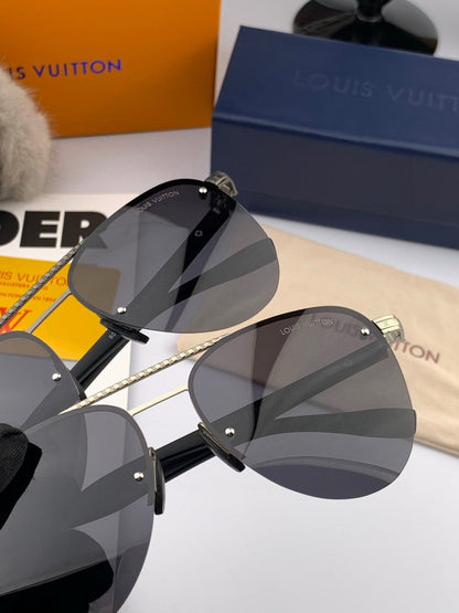 PILOT SUNGLASSES L780664 IN METAL BLACK LENSES