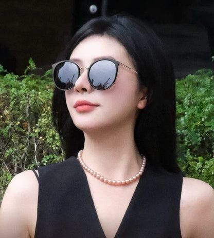CAT EYE SUNGLASSES CH7827 IN ACETATE FRAME METAL