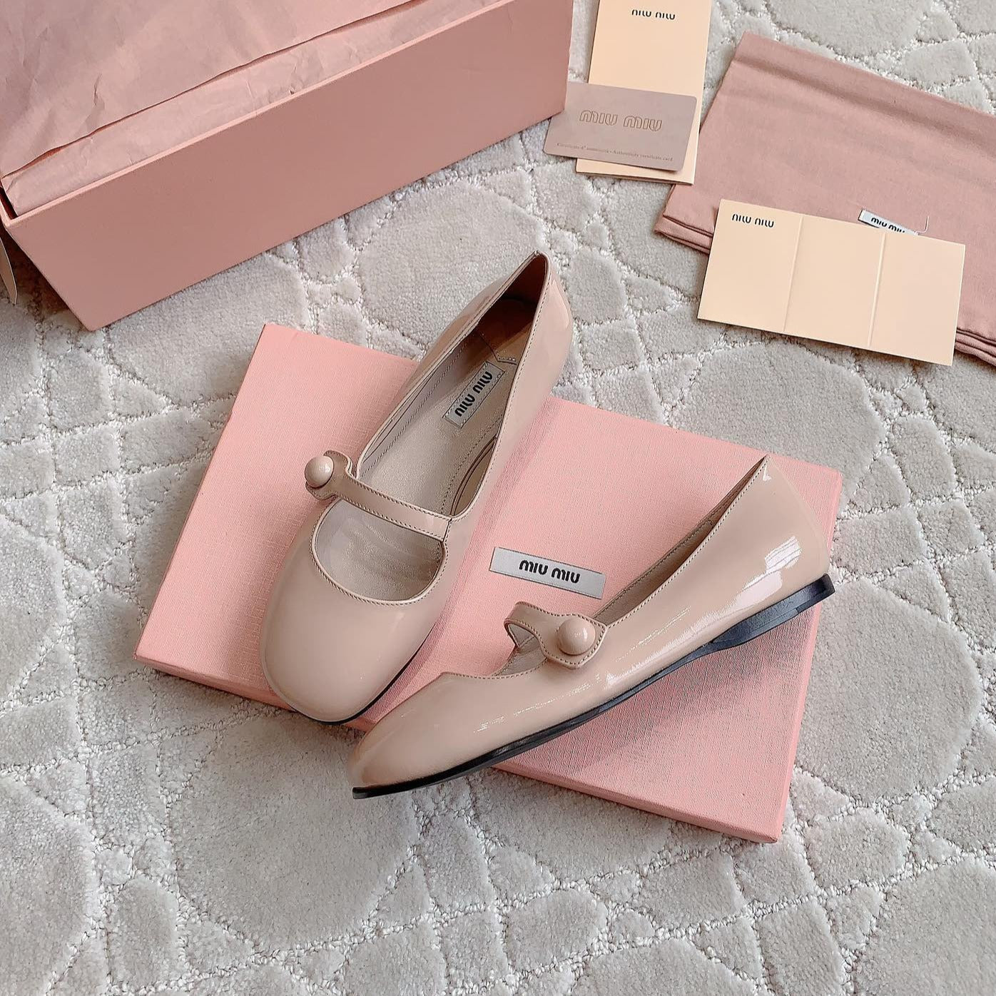 Pastel Pink Ballet Shoes Sheepskin