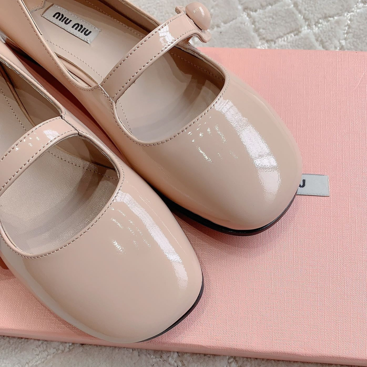 Pastel Pink Ballet Shoes Sheepskin
