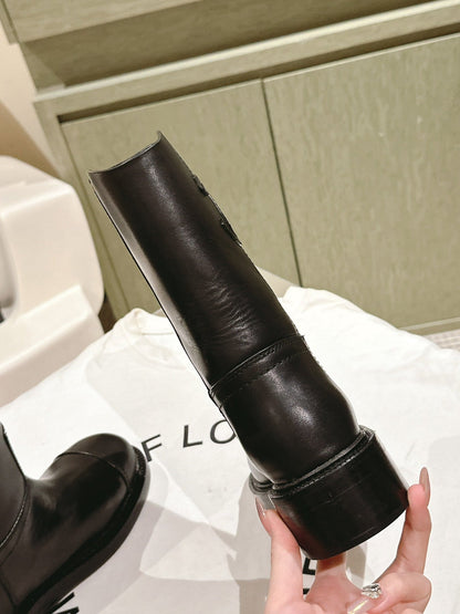 CC SHORT BOOTS BROWN CALFSKIN