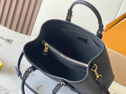 BABYLONE TOTE 31 IN BLACK MONOGRAM EMPREINTE LEATHER