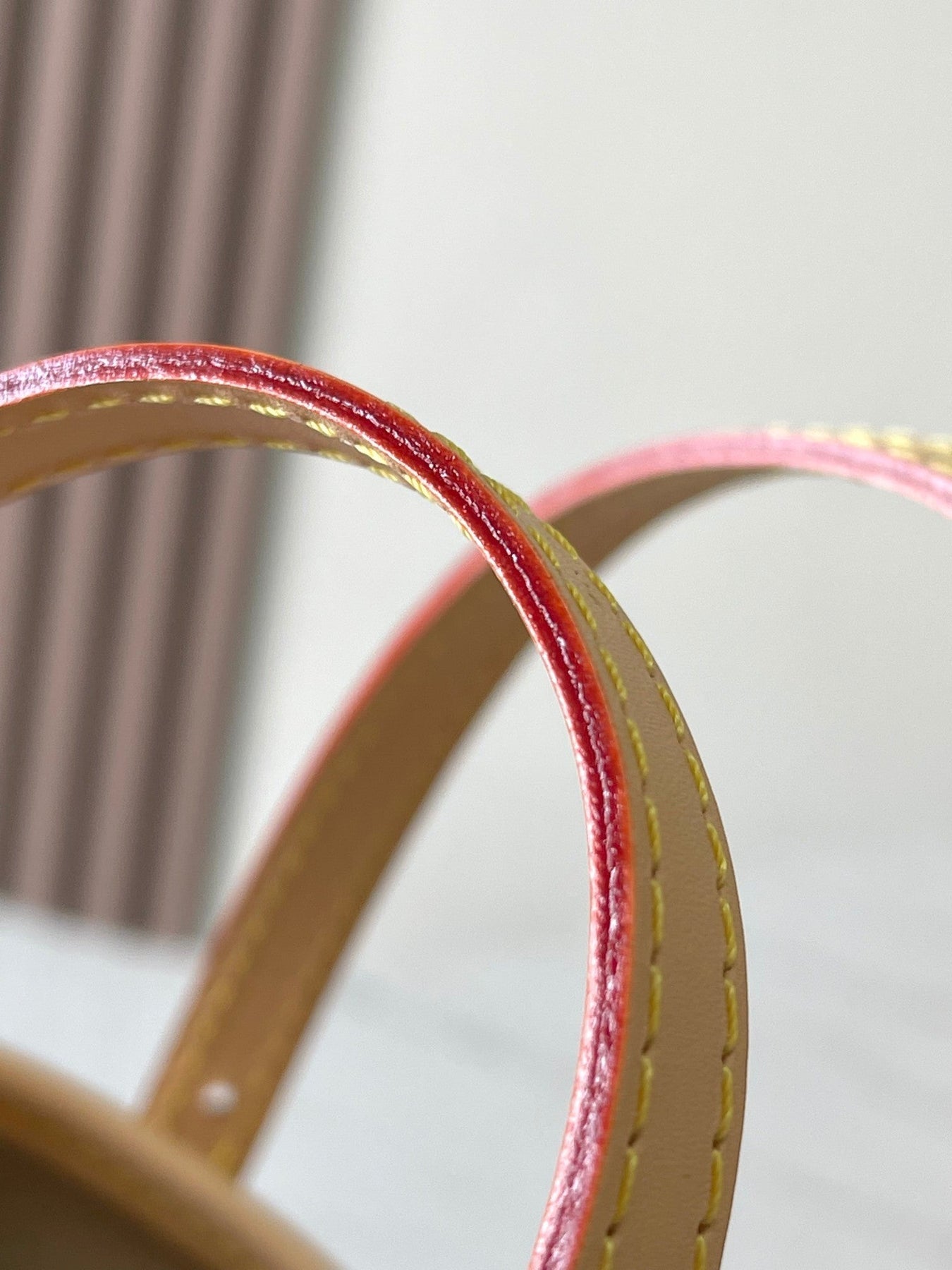 NANO BUCKET 17 IN WHITE MONOGRAM JACQUARD AND BEIGE CALFSKIN TRIM