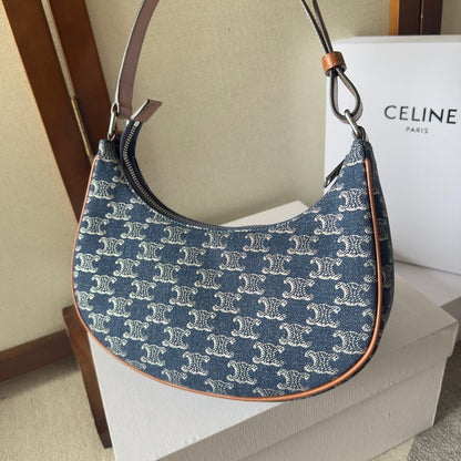 AVA BAG 24 IN BAYOUX BLUE TRIOMPHE DENIM