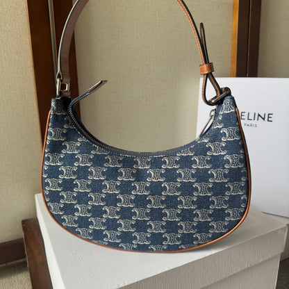 AVA BAG 24 IN BAYOUX BLUE TRIOMPHE DENIM