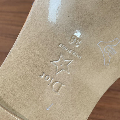 DWAY CERULEAN BLUE CALFSKIN AND GOLD LOGO