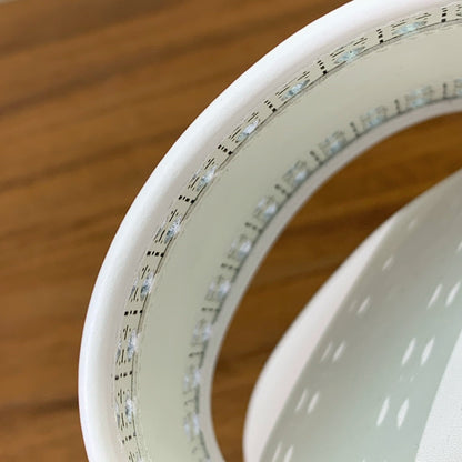 DWAY WHITE CALFSKIN AND GOLD LOGO