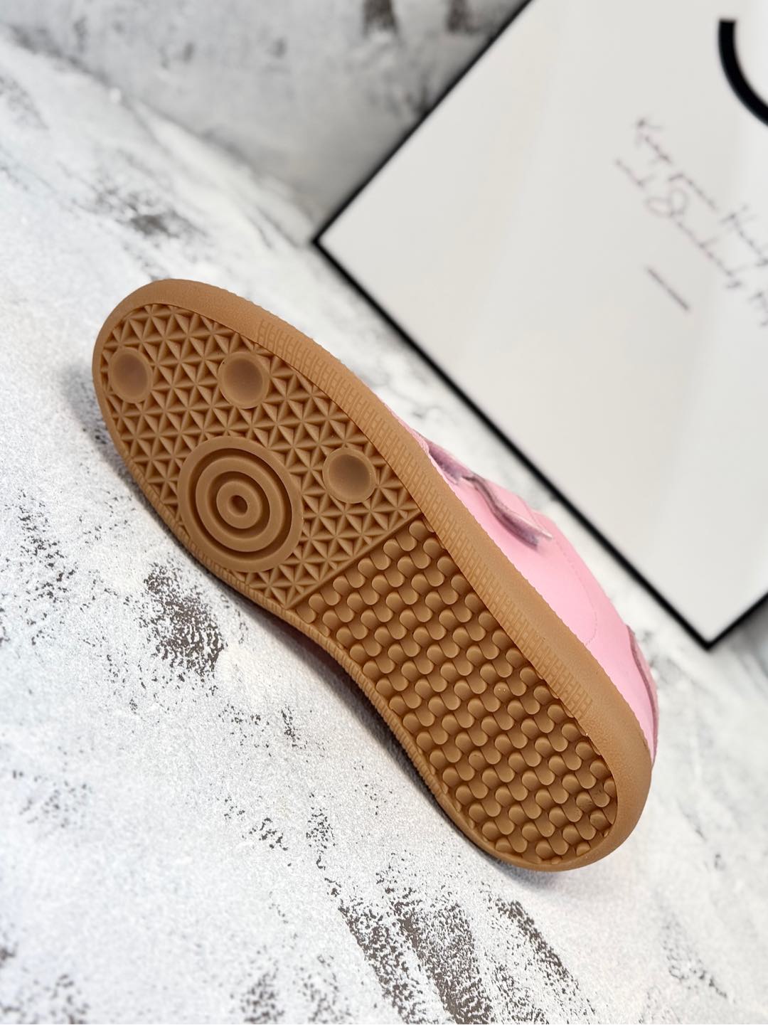 RETRO SNEAKERS WITH RIPTAPE STRAPS IN PINK LAMBSKIN MIX SUEDE