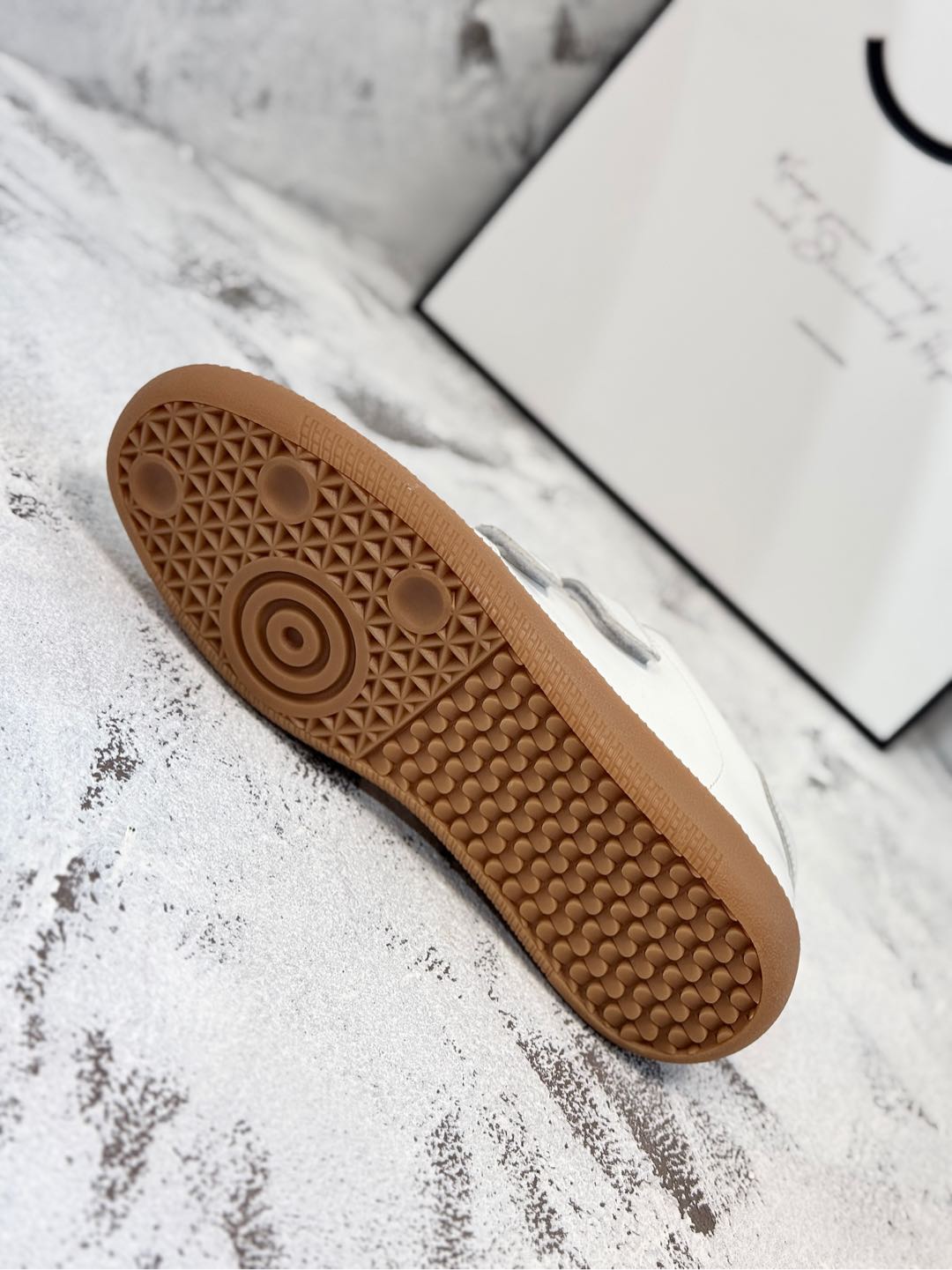 RETRO SNEAKERS WITH RIPTAPE STRAPS IN WHITE SMOOTH LAMBSKIN