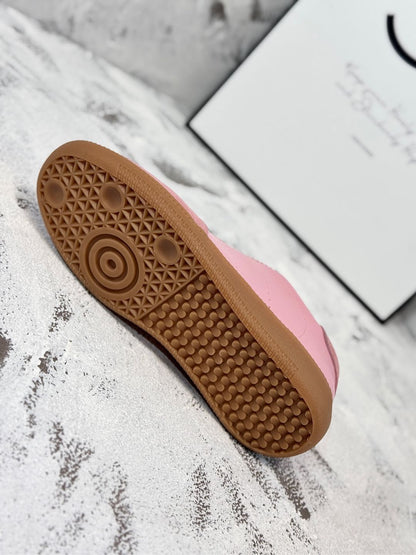 RETRO SNEAKERS IN PINK LAMBSKIN MIX SUEDE