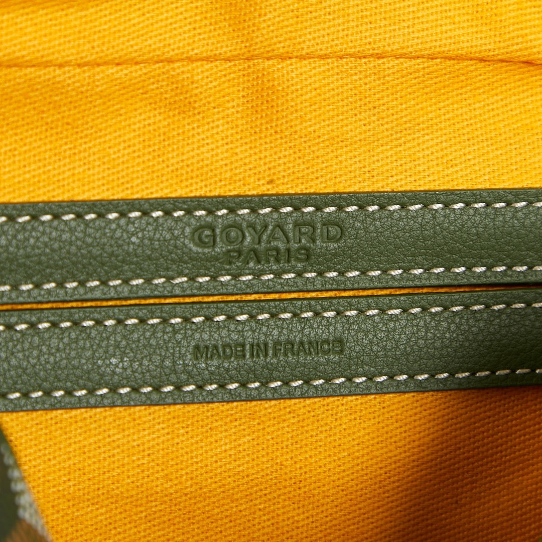 CAP-VERT PM BAG 22 IN WOODLAND GREEN GOYARDINE CANVAS