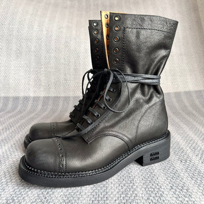 Boots Black Color Calfskin