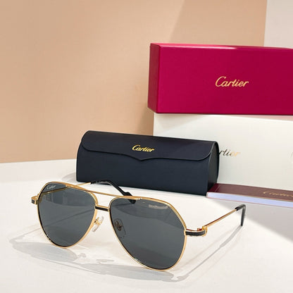 PREMIÈRE AVIATOR FRAME SUNGLASSES CT0334S IN METAL