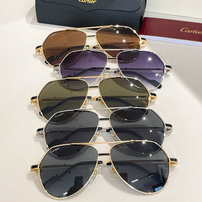 PREMIÈRE AVIATOR FRAME SUNGLASSES CT0334S IN METAL