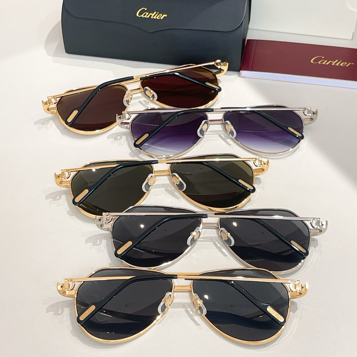 PREMIÈRE AVIATOR FRAME SUNGLASSES CT0334S IN METAL