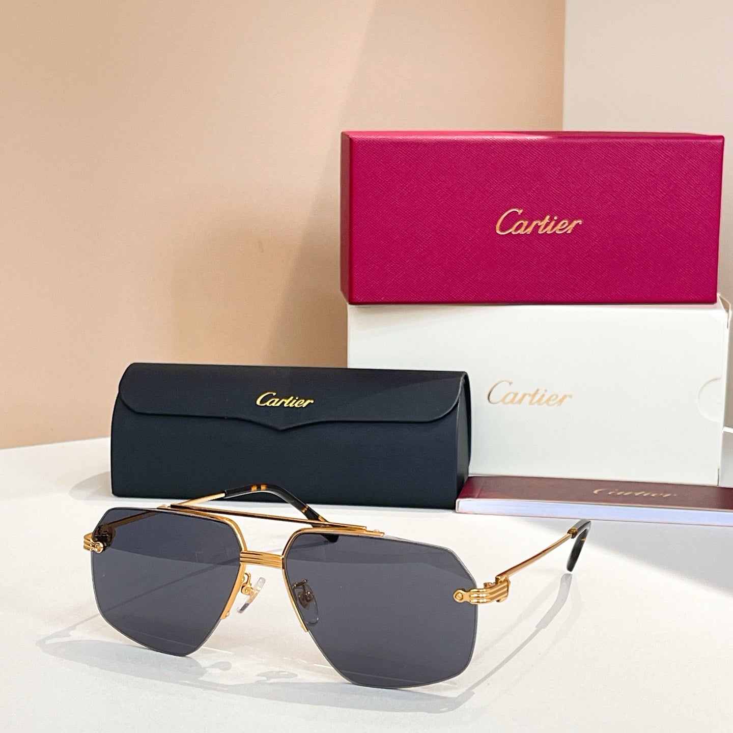 PREMIÈRE PILOT FRAME SUNGLASSES CT0426 IN METAL