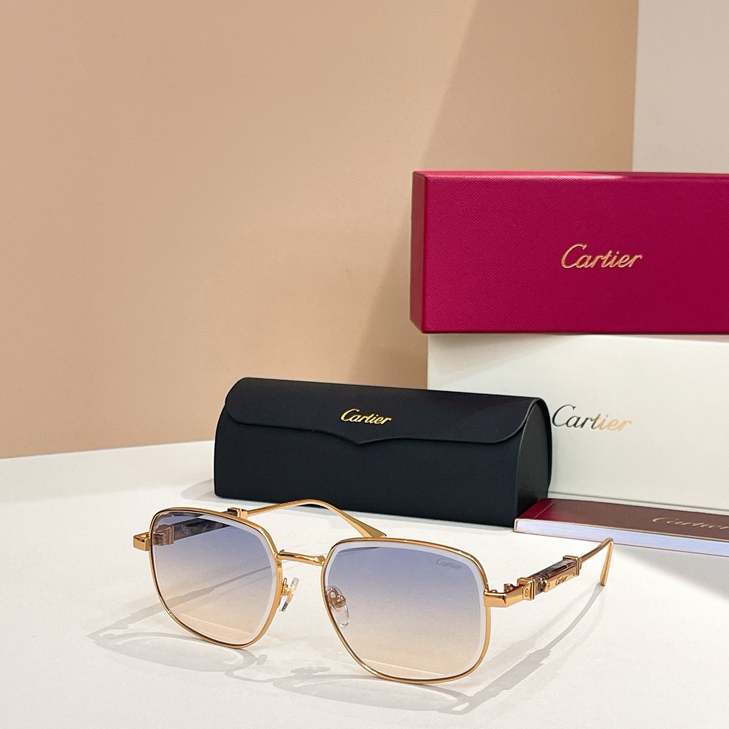 PREMIÈRE SQUARE FRAME SUNGLASSES CT0485S IN METAL