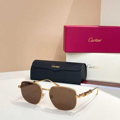PREMIÈRE SQUARE FRAME SUNGLASSES CT0485S IN METAL