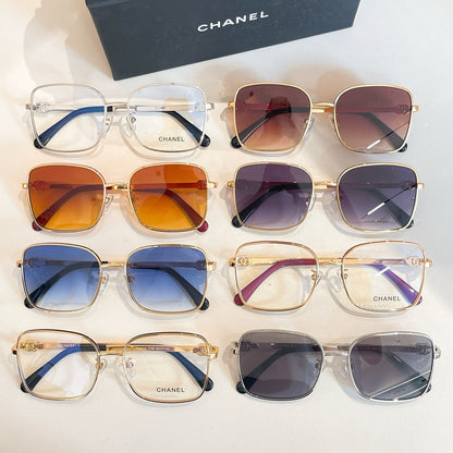 RECTANGULAR SUNGLASSES CH2219 IN METAL