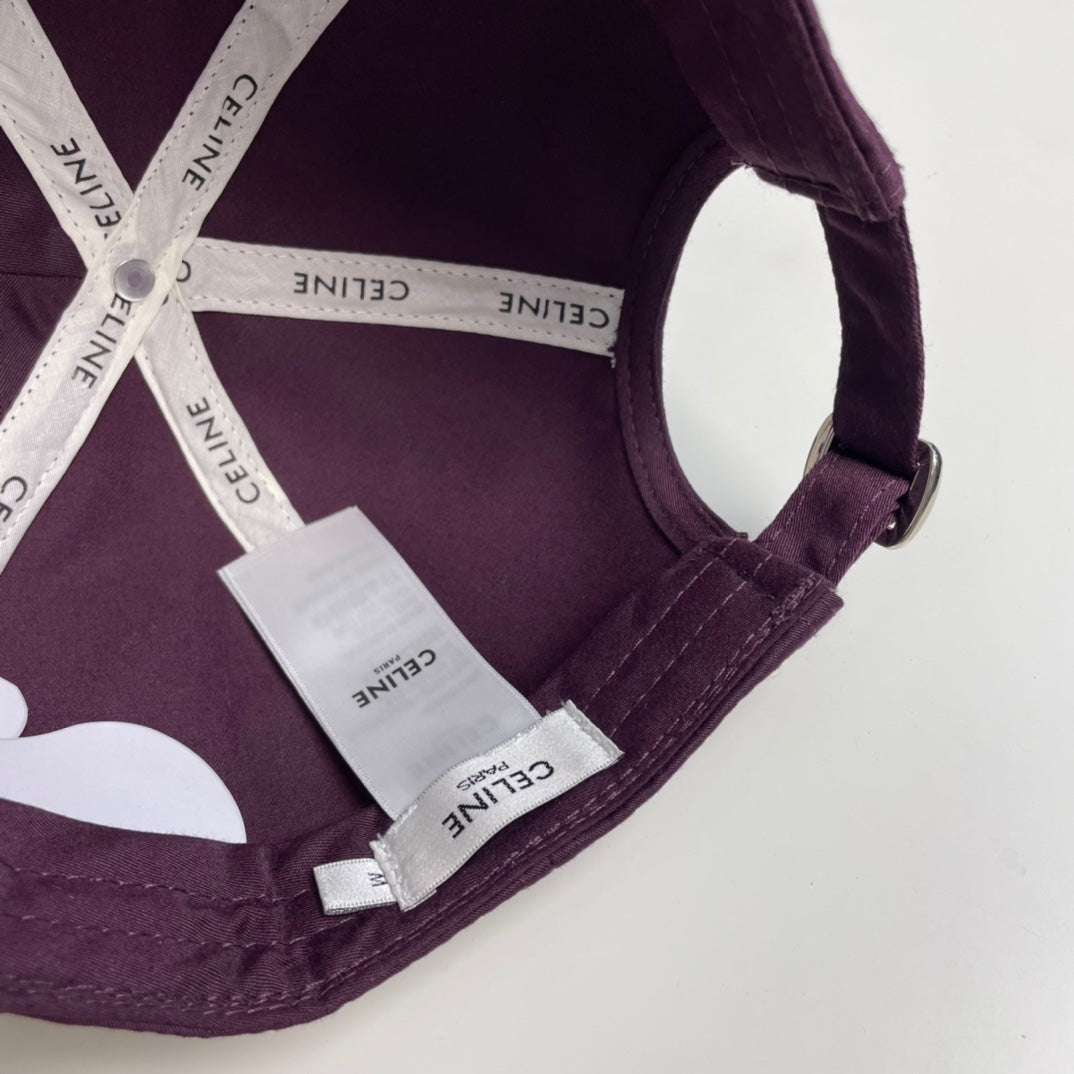 BASEBALL CAP MODEL 650708 IN WINE PURPLE COTTON