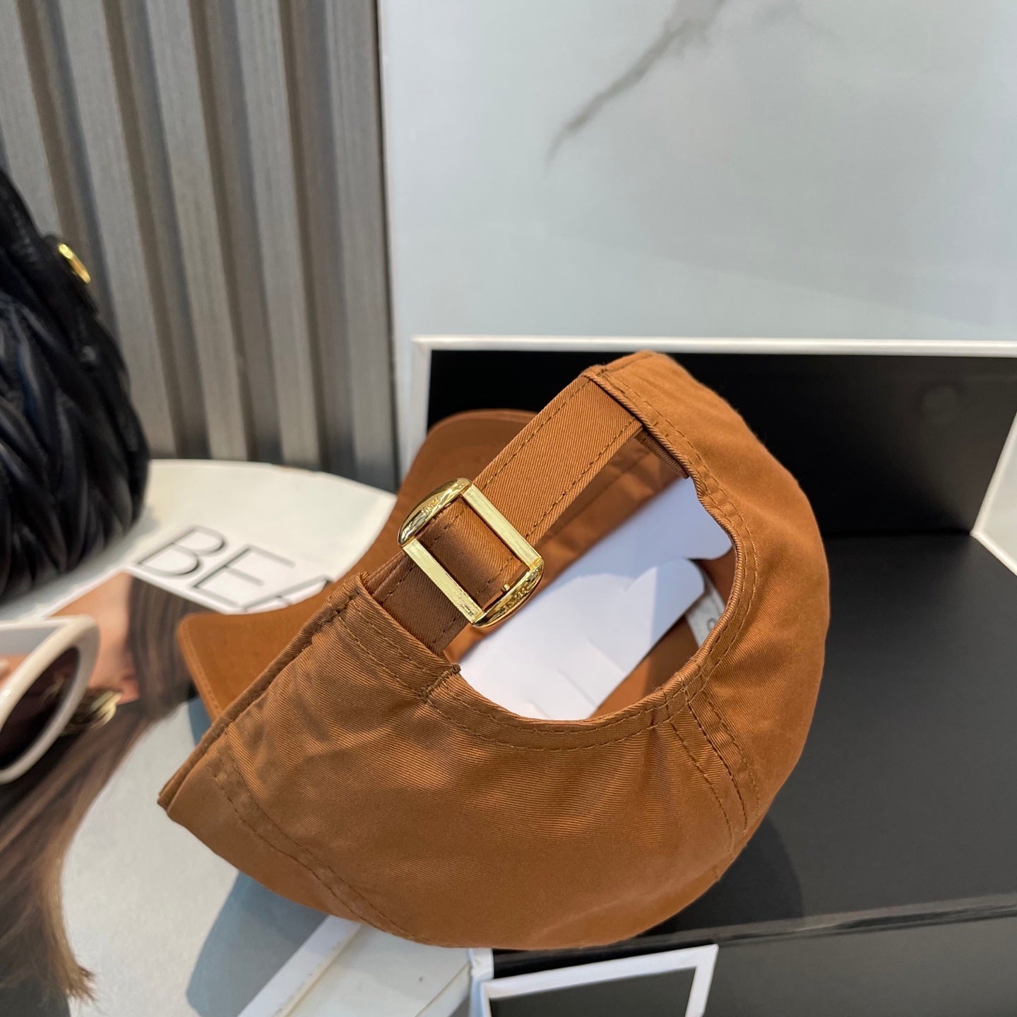 BASEBALL CAP MODEL 650750 IN BURNT ORANGE COTTON