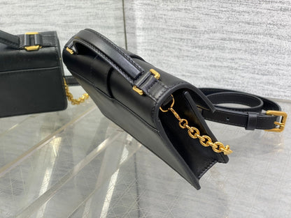 MISS MONTAIGNE MINI BAG IN BLACK SHINY SMOOTH CALFSKIN