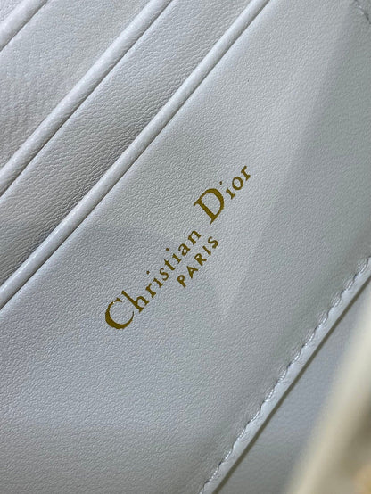 MISS CARO MINI 17 BAG IN WHITE MACROCANNAGE LAMBSKIN