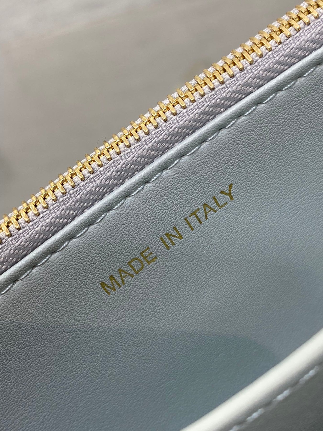 MISS CARO MINI 17 BAG IN CHROME GRAY MACROCANNAGE LAMBSKIN