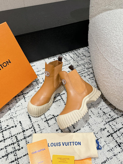 RUBY BOOTS IN BRONZE BROWN CALFSKIN