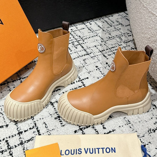 RUBY BOOTS IN BRONZE BROWN CALFSKIN