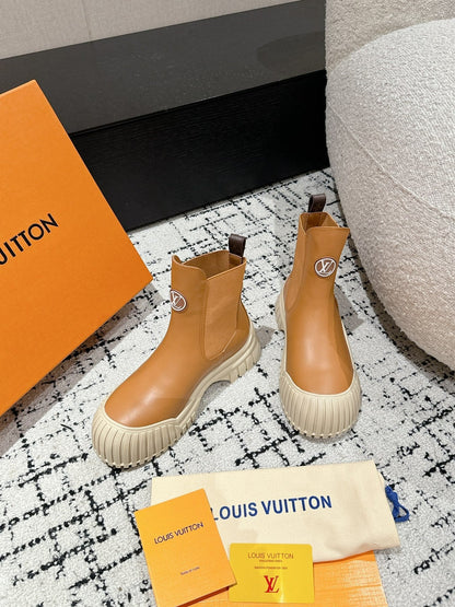 RUBY BOOTS IN BRONZE BROWN CALFSKIN