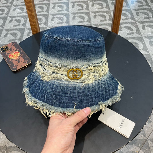 BUCKET HAT IN AEGEAN BLUE DENIM 346893