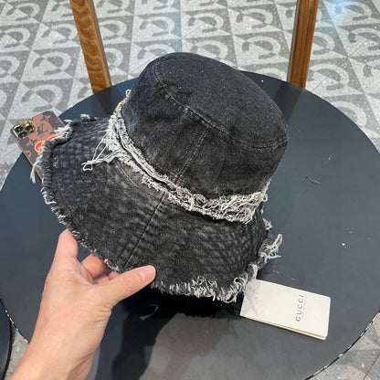 BUCKET HAT IN BLACK DENIM 346894