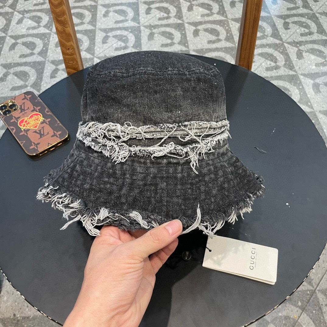 BUCKET HAT IN BLACK DENIM 346894