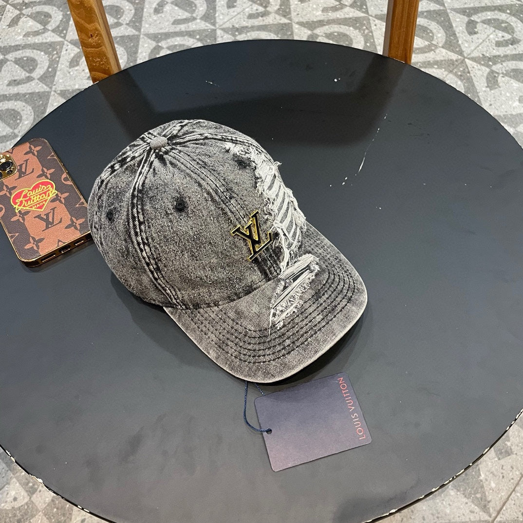 BASEBALL CAP IN LIGHT GRAY DENIM 404846