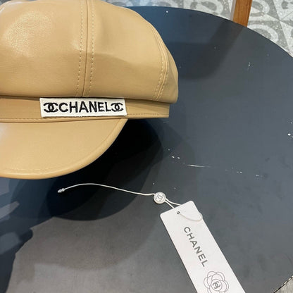 BAKER BOY CAP IN TORTILLA BROWN CALFSKIN 419447