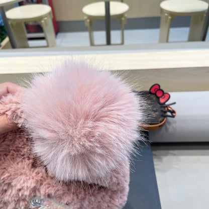 BEANIE HAT IN LIGHT PINK SOLF FLEECE 419712