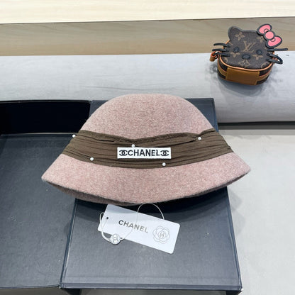 BUCKET HAT IN ROSY BROWN WOOL BLEND 426248