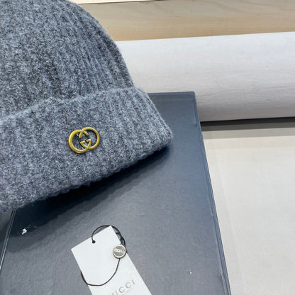 BEANIE HAT IN SHARK GRAY WOOL 434958