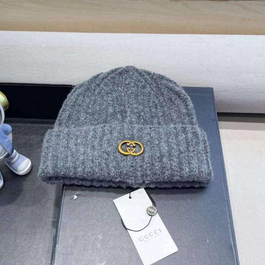 BEANIE HAT IN SHARK GRAY WOOL 434958