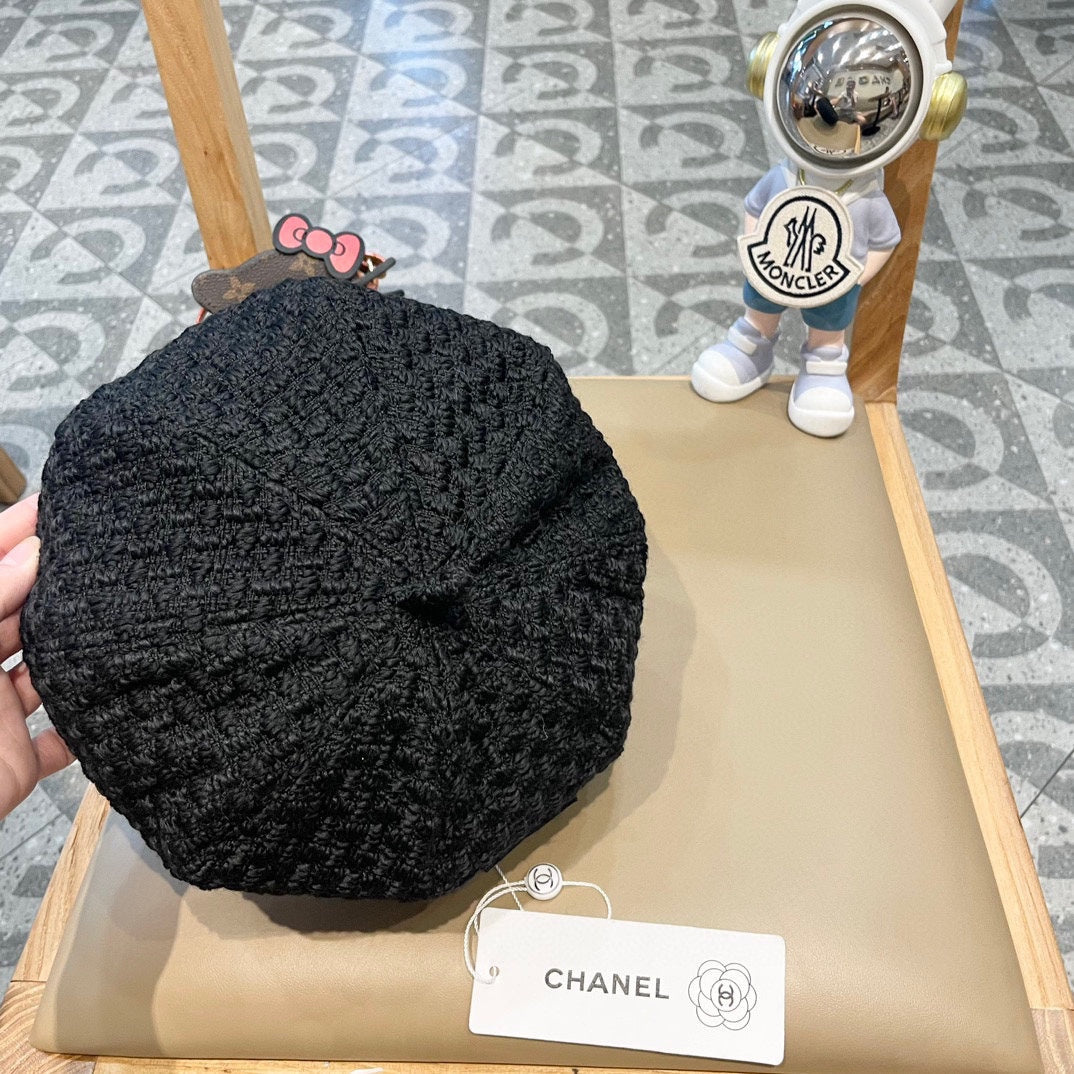 BERET HAT BLACK 431752